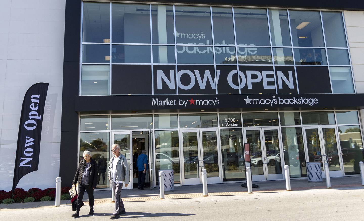 Customers shop at Macy’s Backstage and a small-format Market by Macy’s on Oct. 5, 2022, in Evergreen Park.