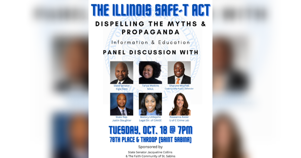 Collins to co-host panel discussion on SAFE-T Act with Rev. Dr. Michael L. Pfleger