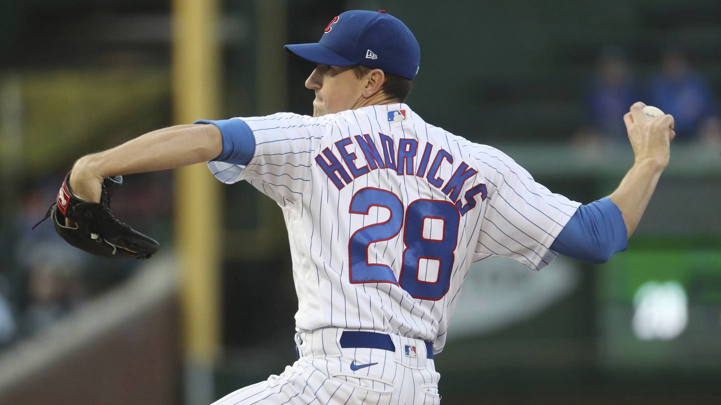 Cubs starting pitcher Kyle Hendricks delivers against the White Sox on May 4 at Wrigley Field. 