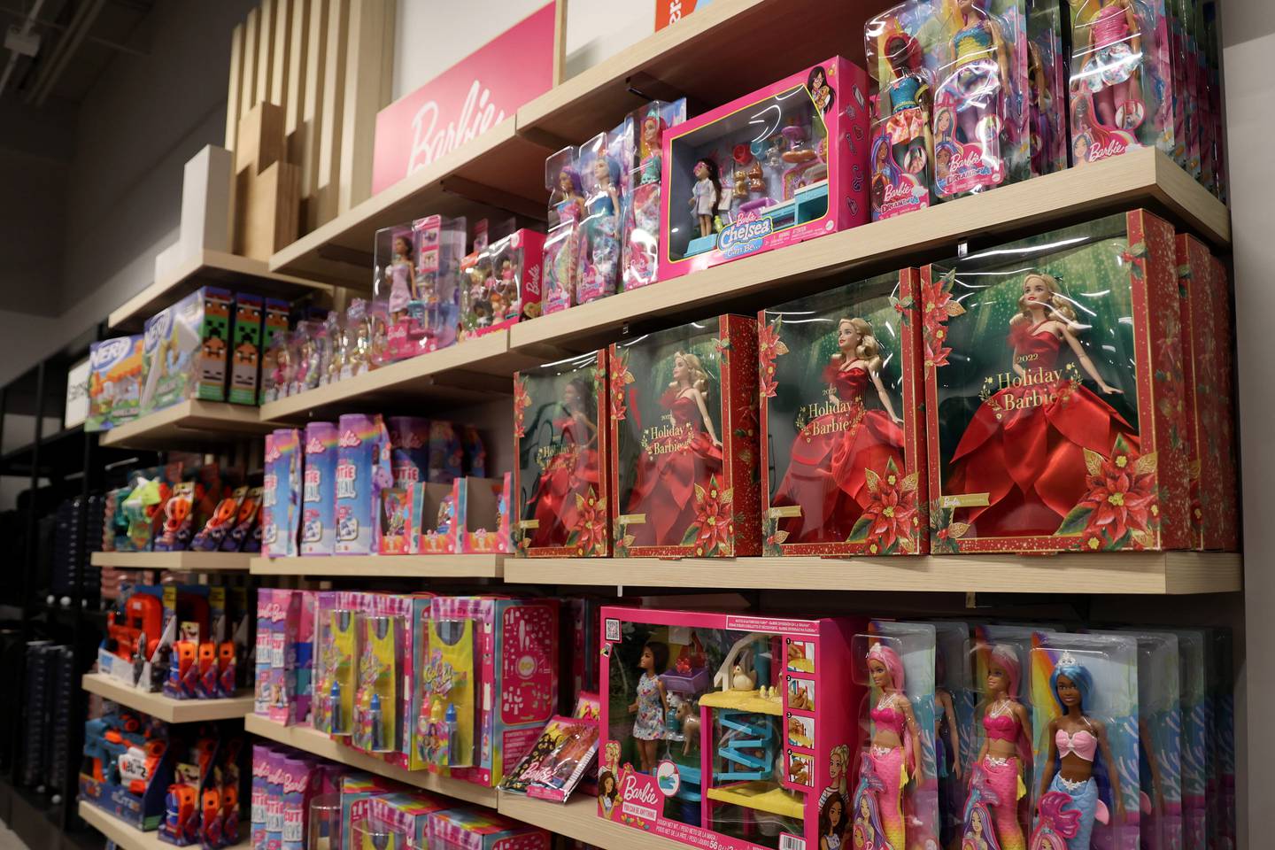 Toys and dolls are on display at Market by Macy’s on Oct. 5, 2022.