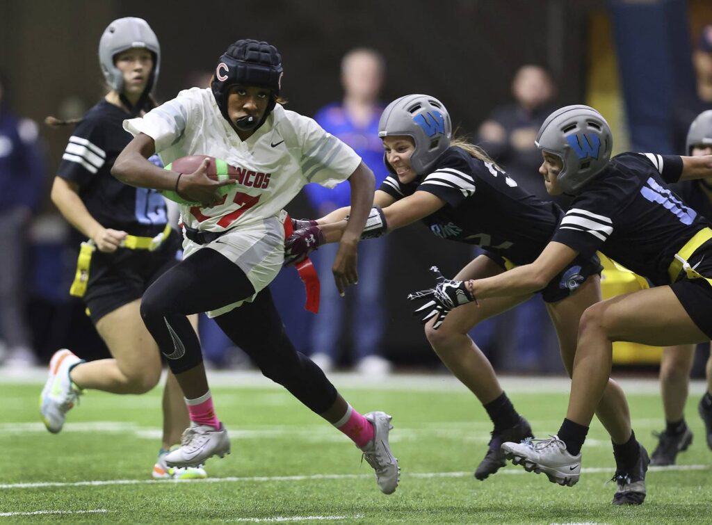 The Chicago Bears hosted the 1st girls flag football championship in Illinois. Officials want to make the game an IHSA-sanctioned sport by 2024.