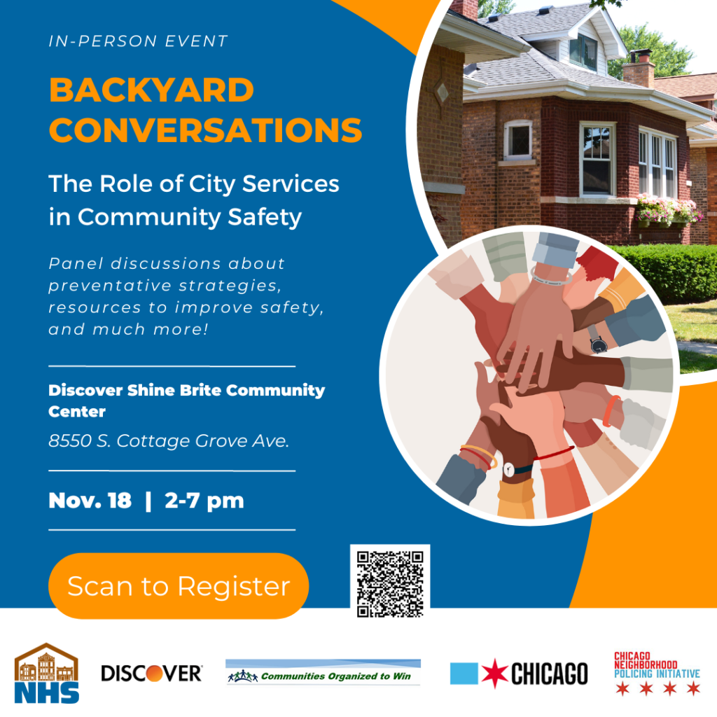 Nov 18th 2-7PM Southside Backyard Conversation at Discover Center – 85th & Cottage Grove