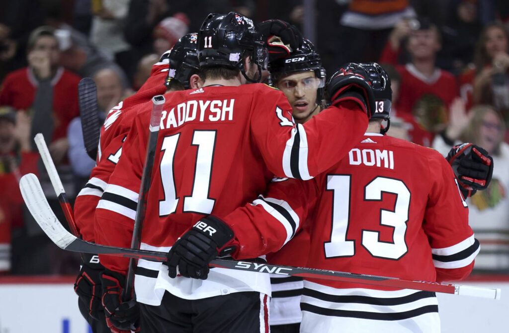 3 takeaways from the Chicago Blackhawks’ loss to the N.Y. Islanders, including Alex Stalock entering concussion protocol after a scary collision