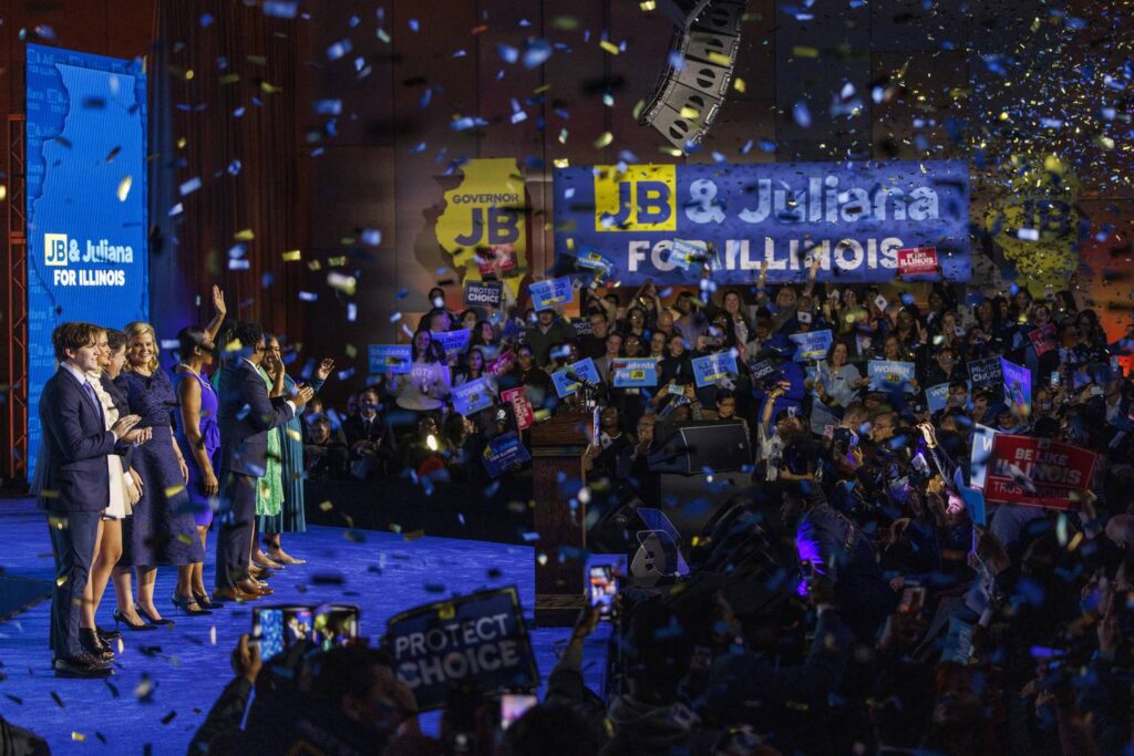 Gov. J.B. Pritzker’s victory speech spurs presidential speculation
