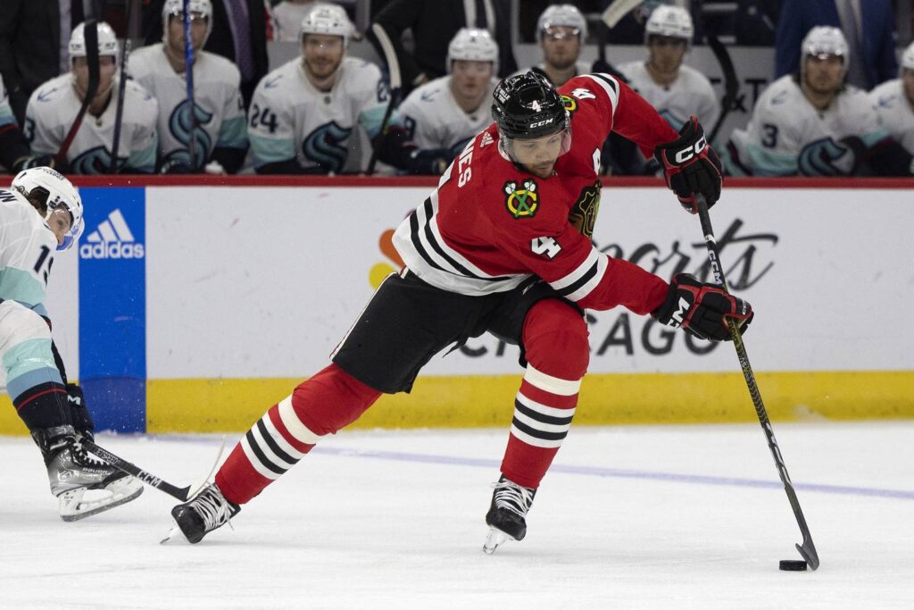 5 takeaways from the Chicago Blackhawks’ 5-2 loss, including ‘sloppy’ puck play and a nightmarish outing for a young defensive duo
