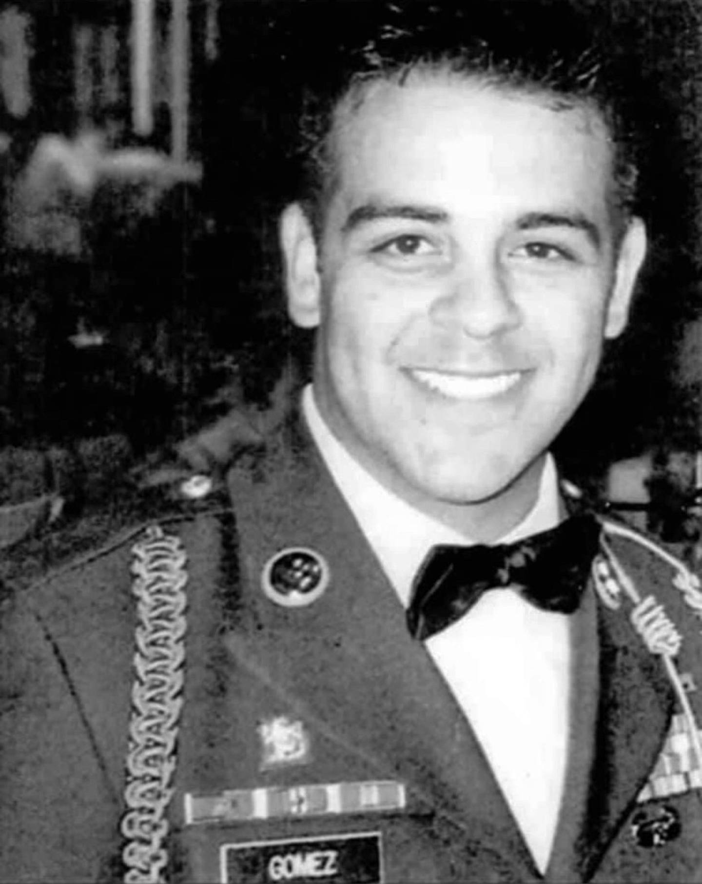 Army Sgt. Joel Gomez's prior to being sent to Iraq in 2003. 