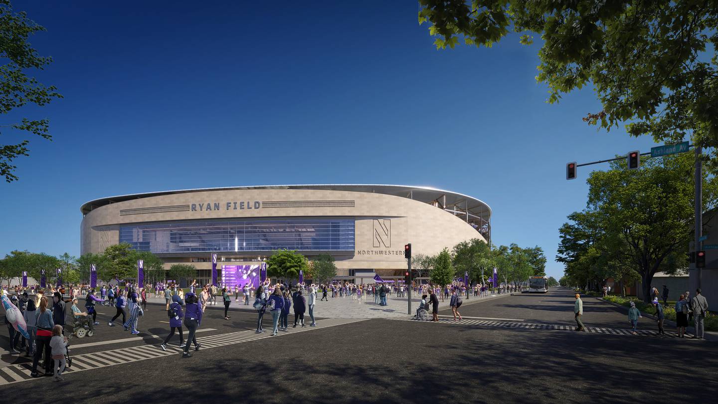 Renderings for Northwestern's Ryan Field.