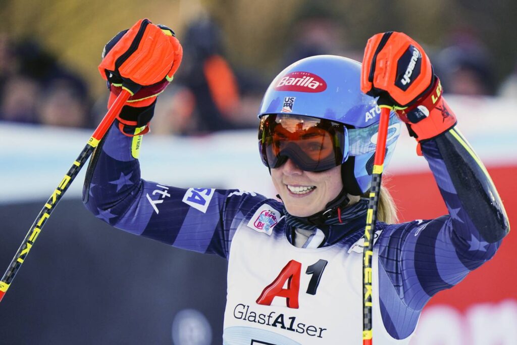 U.S. star Mikaela Shiffrin wins 79th World Cup race as she edges Lara Gut-Behrami in giant slalom