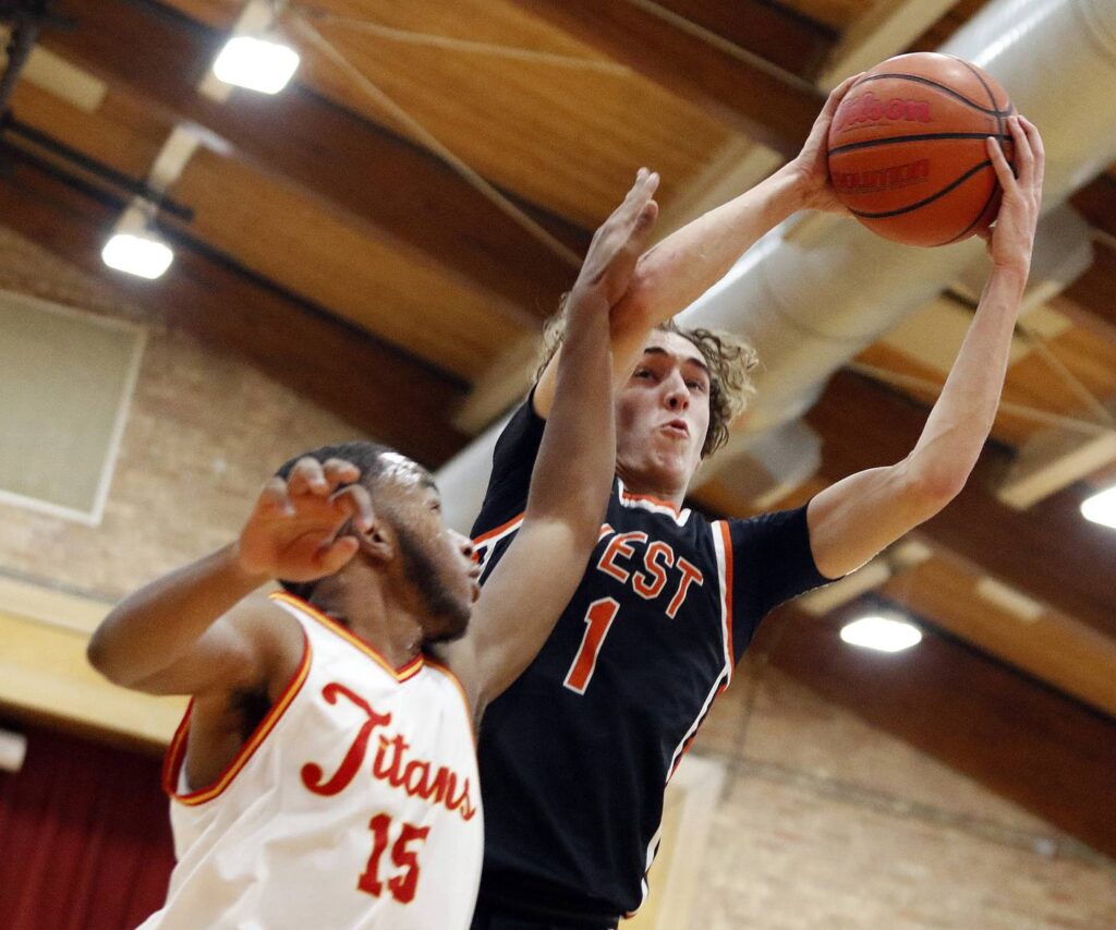 Heavy hitter: Baseball standout Nolan Maciejewski makes impression for Tinley Park in basketball too.  ‘He’s a competitor in anything he does.’