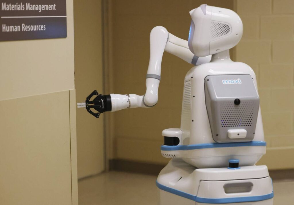 Jetsons-style robots are invading Chicago-area hospitals, amid worker shortage