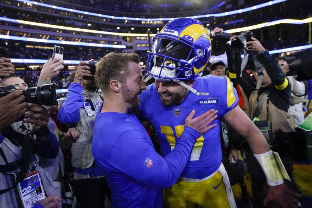 Baker Mayfield — 2 days after being claimed off waivers — rallies the LA Rams to a stunning 17-16 win against the Las Vegas Raiders