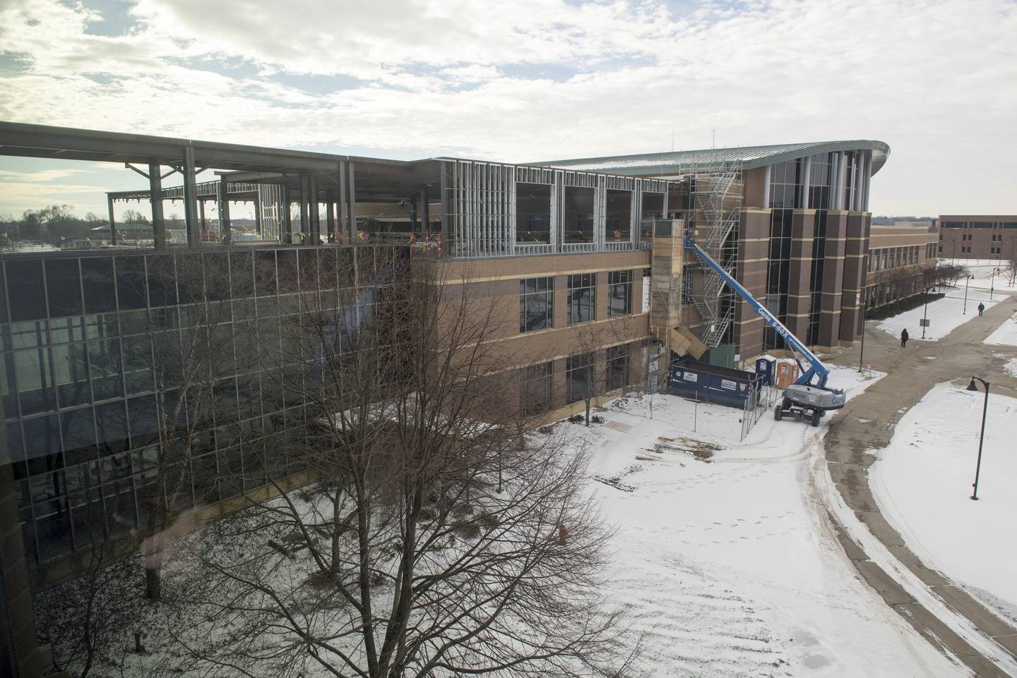 Construction at the DuPage County Courthouse as preparations continue for the implementation of the new SAFE-T Act. The County Board in March set aside about $20 million related to changes in court-related infrastructure.