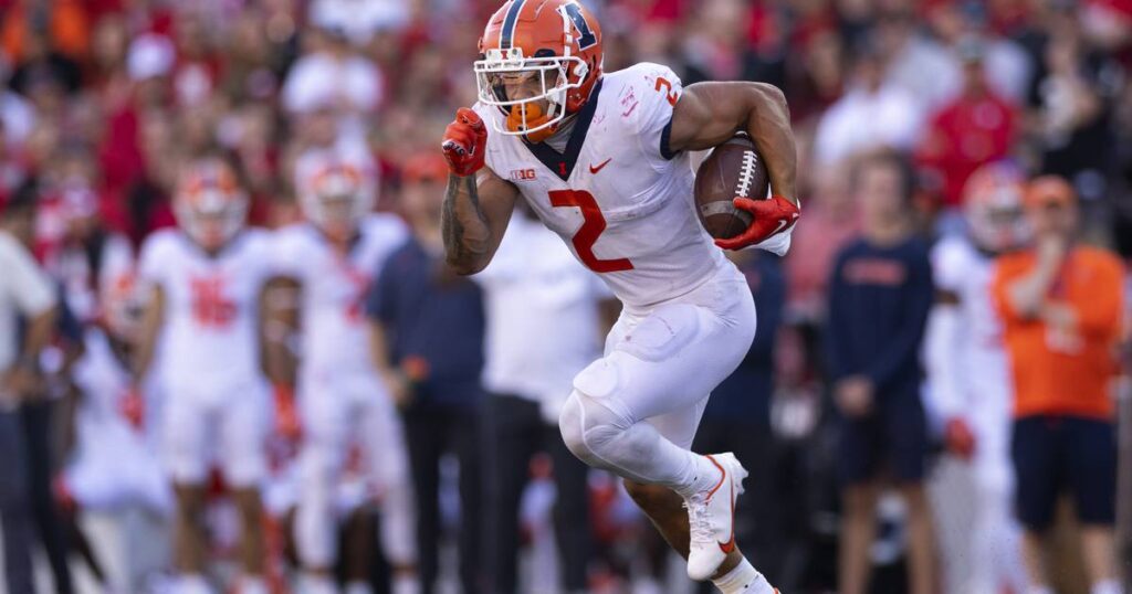 Illinois running back Chase Brown will skip the ReliaQuest Bowl and enter the NFL draft