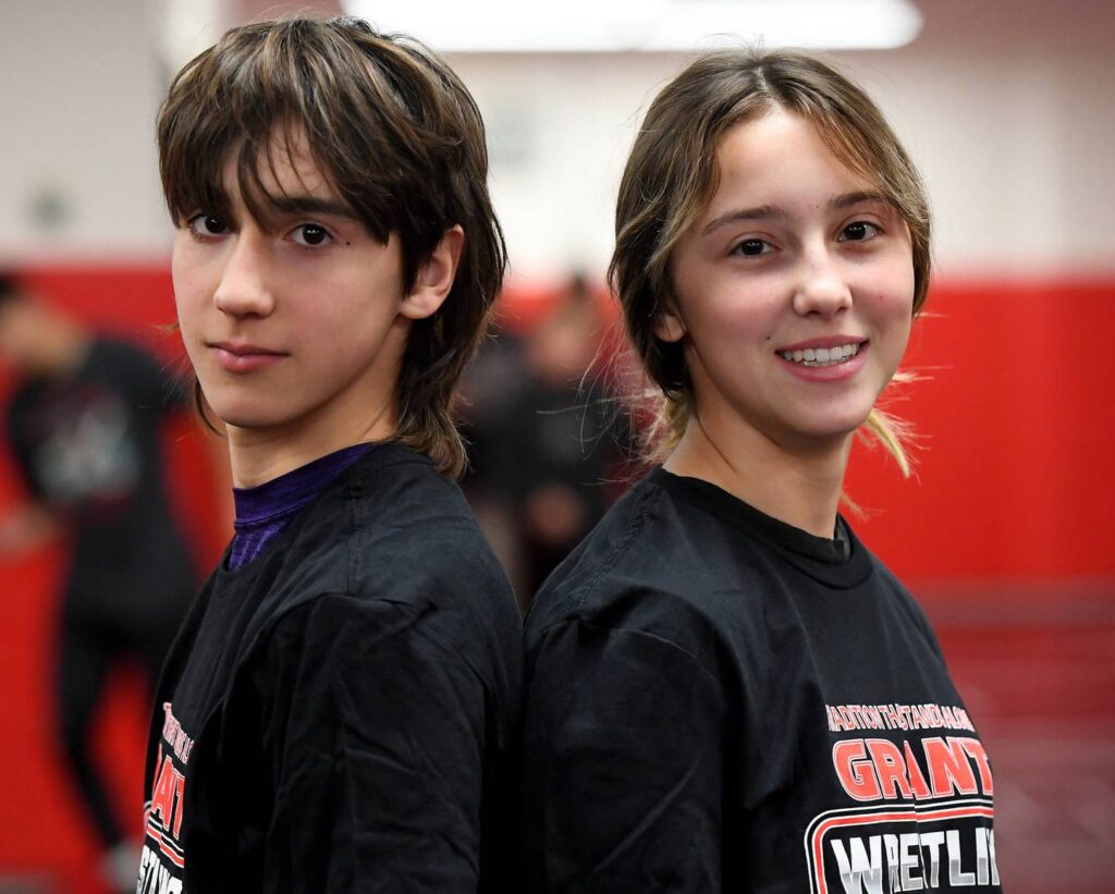 Grant’s Ayane and Vince Jasinski ‘take no prisoners’ on the mat. That makes quite the sibling rivalry.