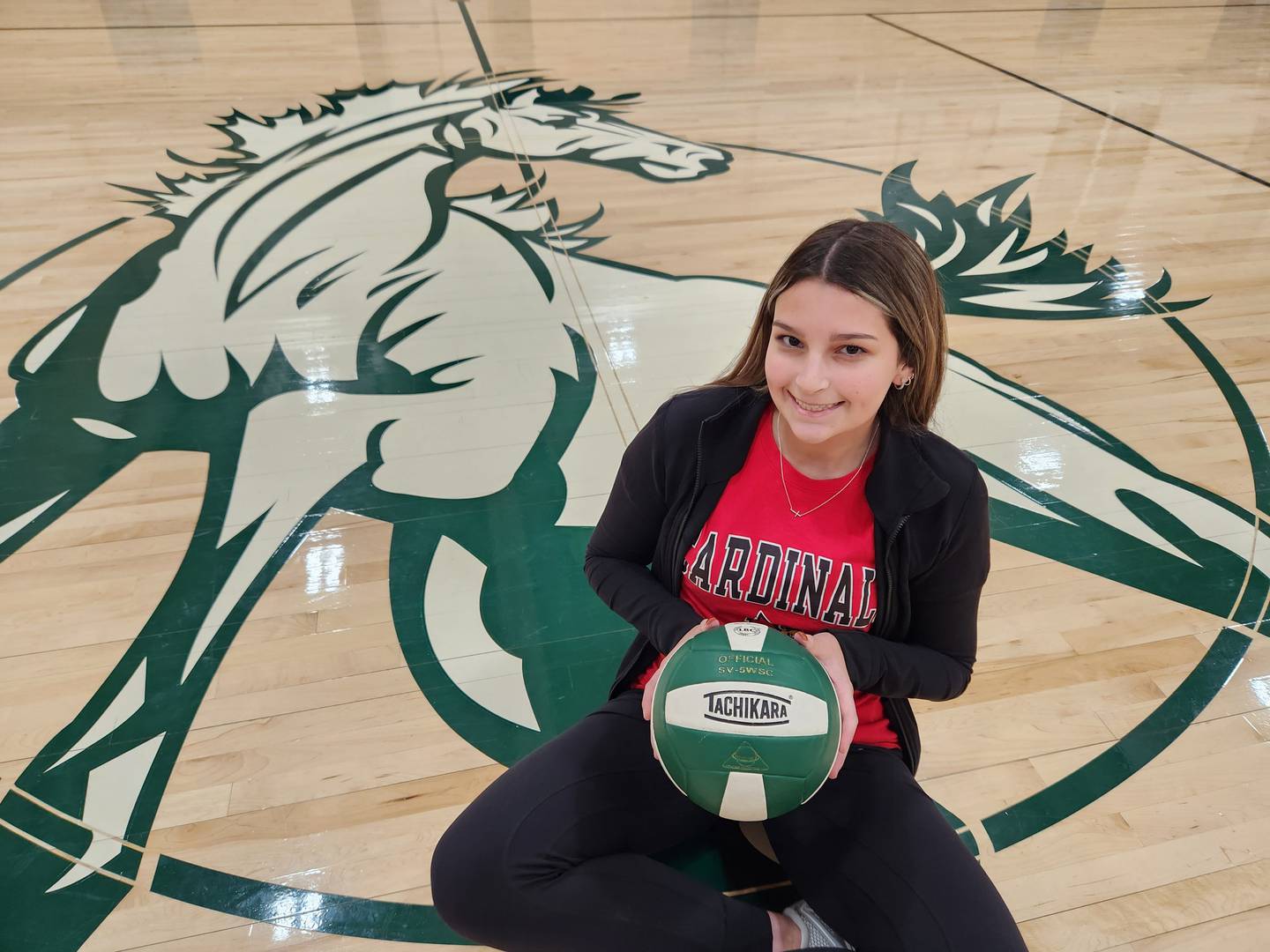 Evergreen Park girls volleyball player Emma Bik talked about her unusual road to a college rowing scholarship during a conversation on Monday, Nov. 21, 2022.