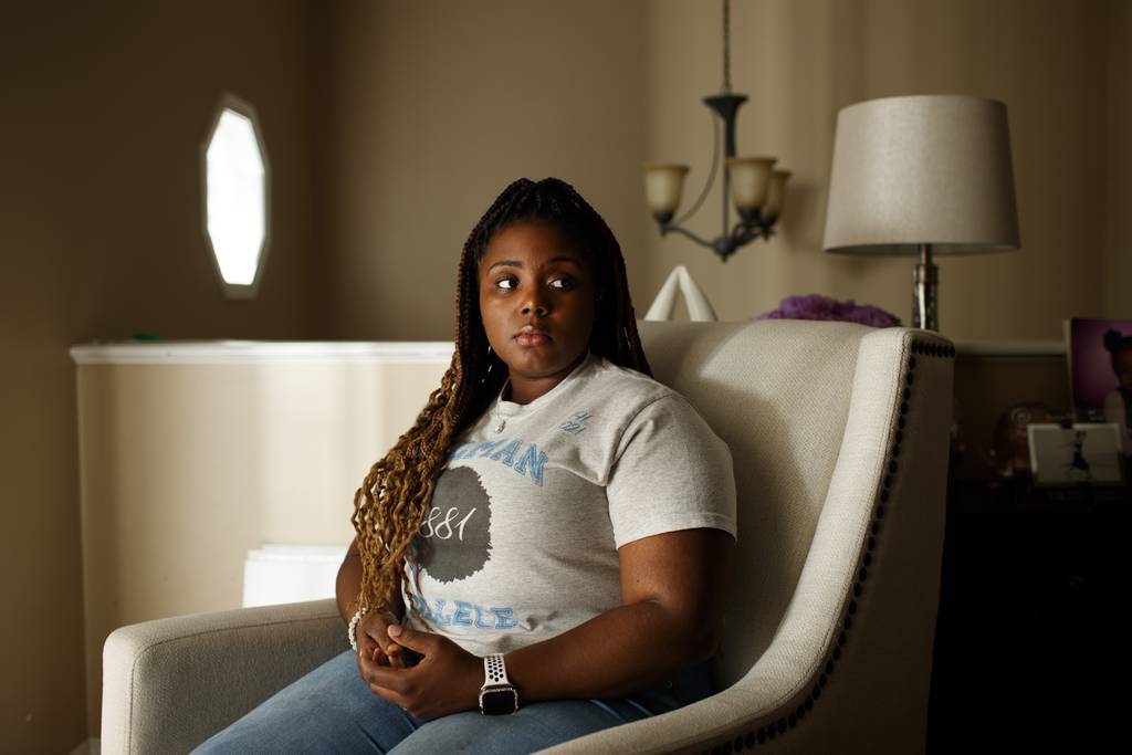 Amara Harris, now a college student, is still fighting a theft citation she got in high school in 2019. She says she was wrongly accused of stealing another student's AirPods.