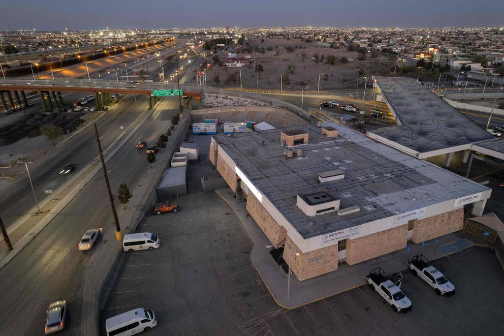 An aerial view of the immigration detention center where 39 migrants died during a fire near the U.S.-Mexico Border in Ciudad Juárez, Mexico, on March 30, 2023. 