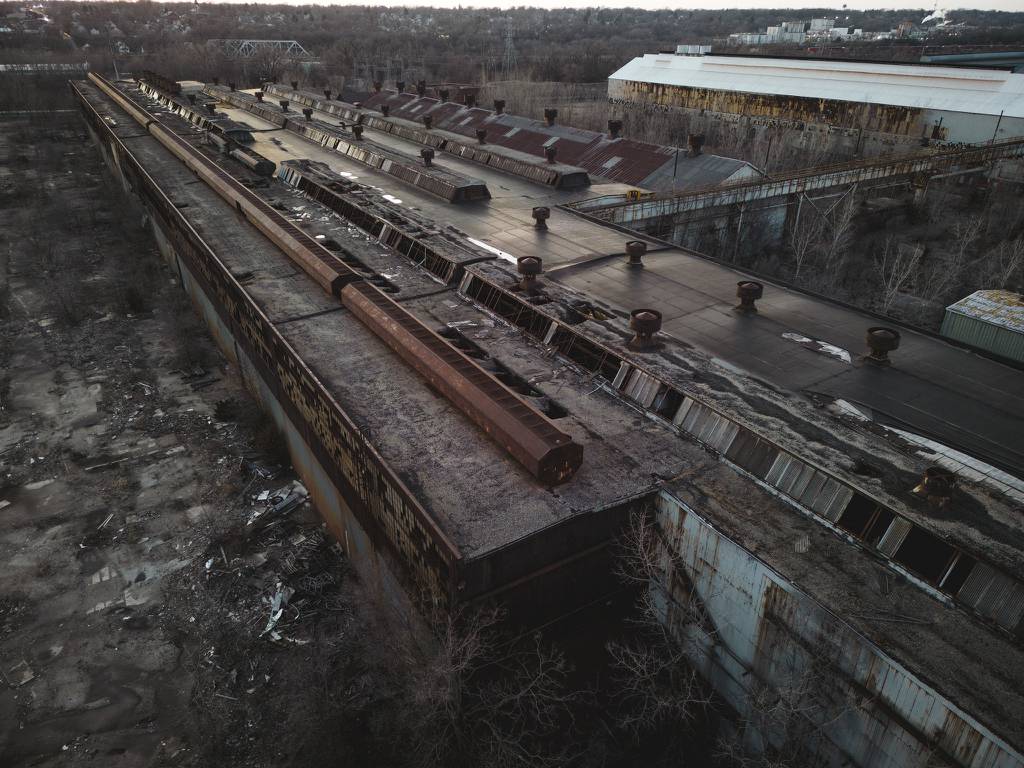 The long-shuttered U.S. Steel property in Jois seen in Joliet, March 28, 2023. 