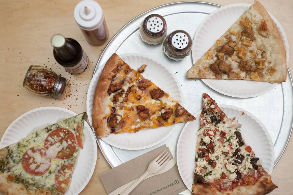 Chicken and Waffles, Tomato Pesto and BBQ Chicken are just some of the pizza options at Dimo's in 2013.