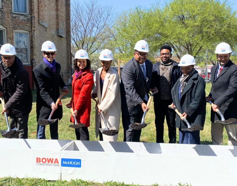 City officials at 43 Green groundbreaking