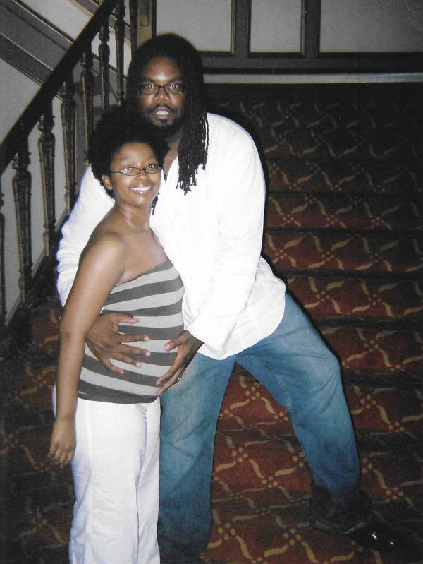 Brandon Johnson and Stacie in summer of 2007.