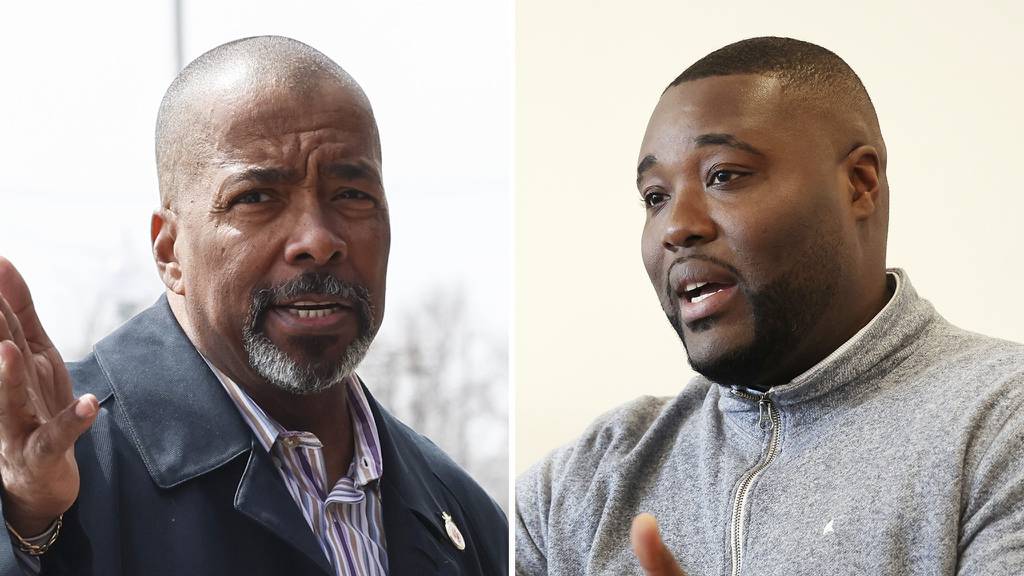 Cornell Dantzler, left, and Ronnie Mosley are running for alderman in the 21st Ward. 