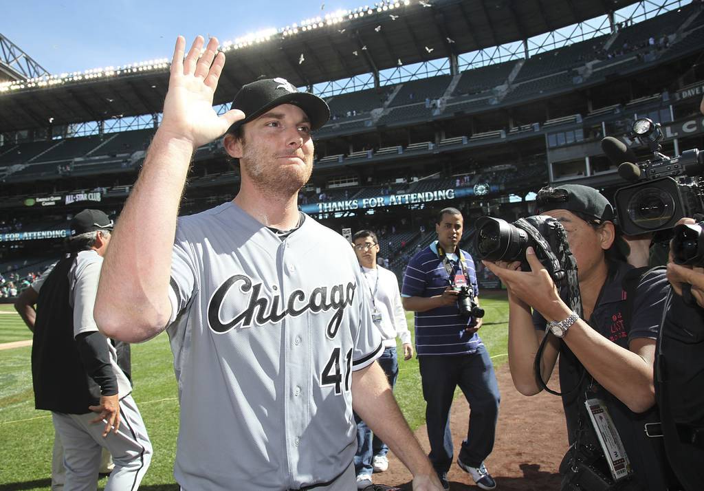 White Sox pitcher Philip Humber threw the 21st perfect game in Major League Baseball history in a 4-0 win against the Mariners at Safeco Field in Seattle.