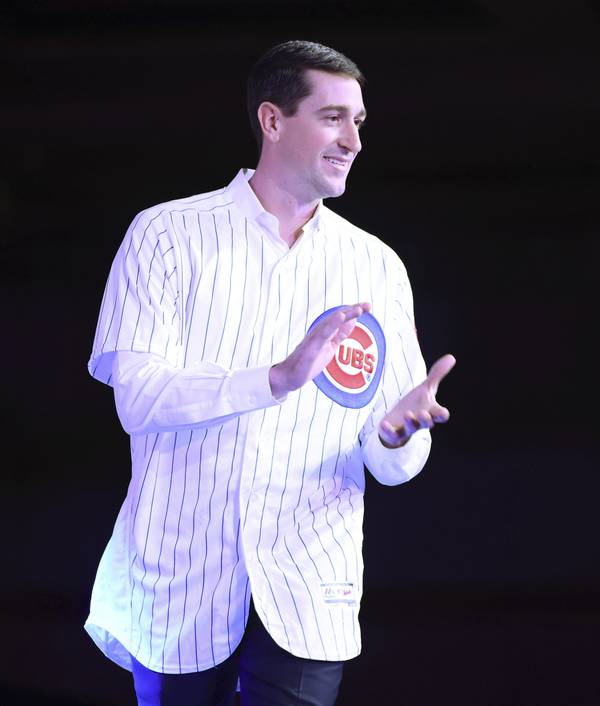 Kyle Hendricks is introduced at the opening ceremony of the Cubs Convention at the Sheraton Grand Chicago on Jan. 13, 2023.