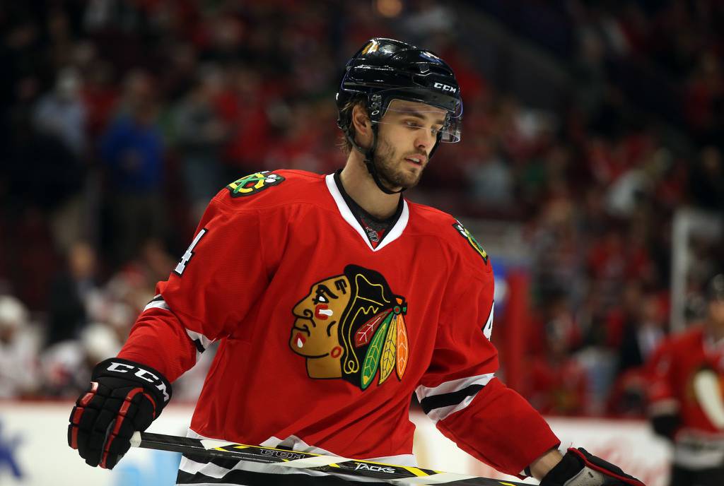 Blackhawks defenseman Niklas Hjalmarsson during a Feb. 28, 2016, game at the United Center.