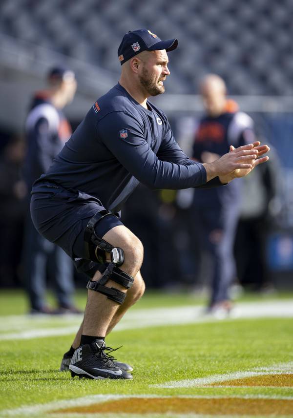 Bears offensive lineman Cody Whitehair works out Nov. 6, 2022, at Soldier Field.