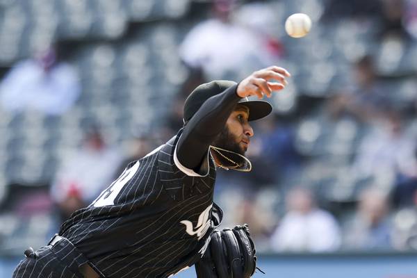 White Sox reliever Keynan Middleton pitches against the Phillies on April 19, 2023, at Guaranteed Rate Field.