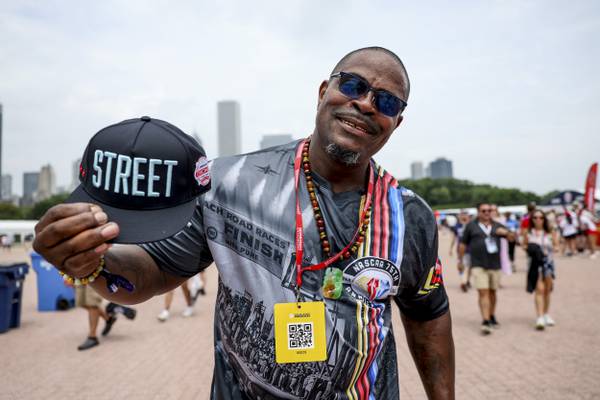 Michael Coates attends the NASCAR Chicago Street Race on July 1, 2023.