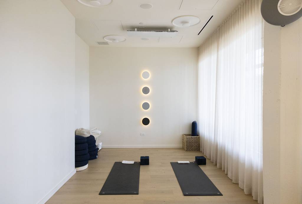A yoga studio at BIAN, a private wellness club, 600 W. Chicago Ave. in River North, on June 5, 2023. 