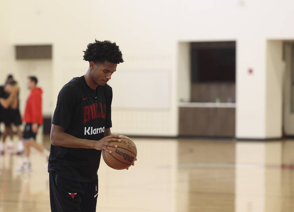 Bulls rookie Julian Phillips at the Advocate Center on July 5, 2023.