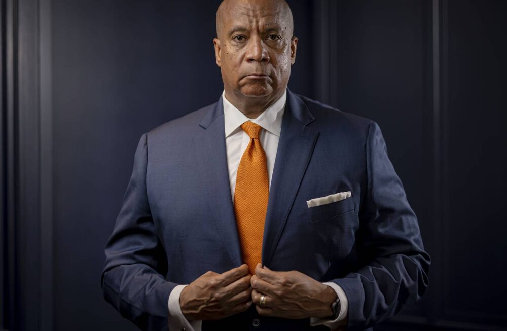 Bears President Kevin Warren in his office on June 29, 2023, at Halas Hall.