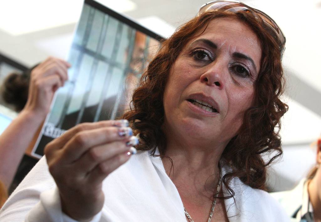 Marilyn Mulero, who served 28 years for a 1992 arrest, speaks at a press conference at the Leighton Criminal Courthouse following a hearing on Aug. 9, 2022.