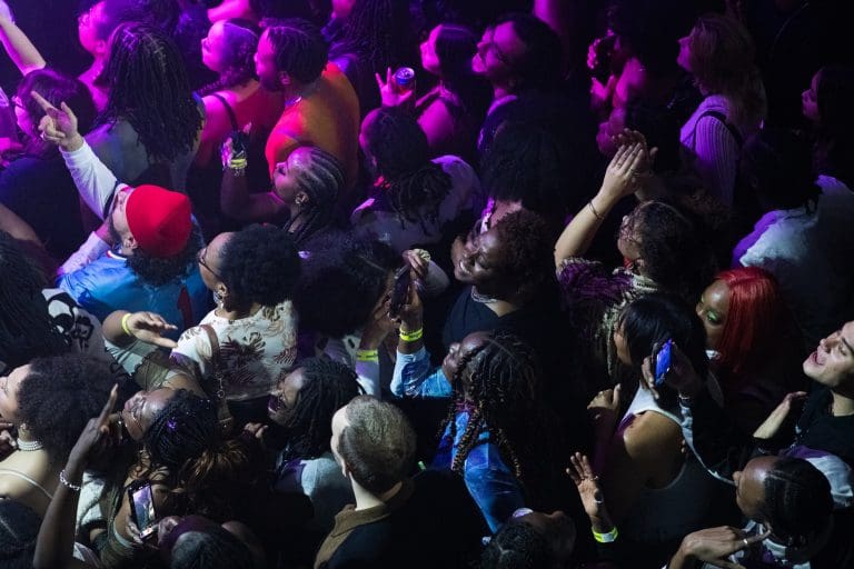 Fans of Amaarae dancing to at her live concert held at the House of Blues on March 21, 2024.