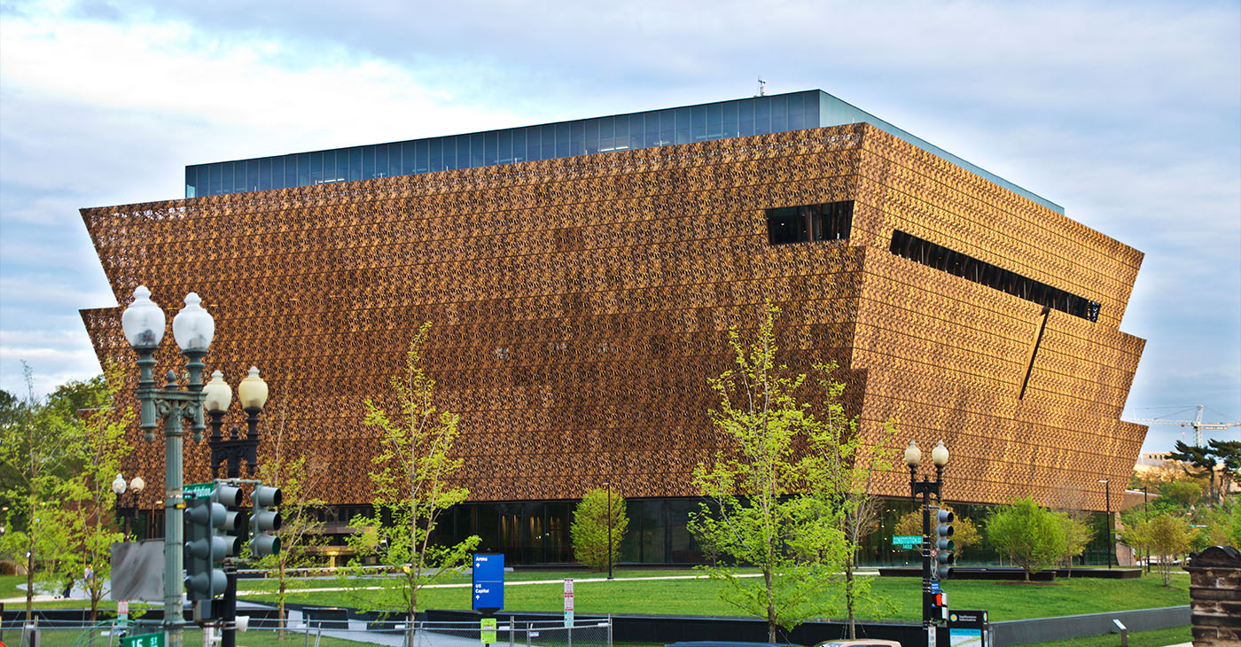 National Museum of African American History and Culture Building in Washington DC, USA. A popular visitors and tourists destination in the capital city.