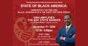 LIVE! “Democracy on the Line: Black Journalists & the Fight for Free Press” 2:00 PM – 5:00 PM EST