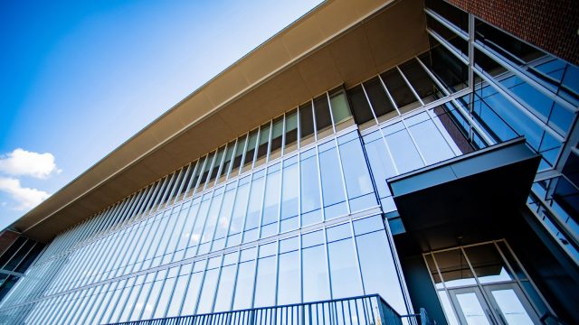 The new Collat School of Business opened in 2018 with a glass-centric style. (UAB)