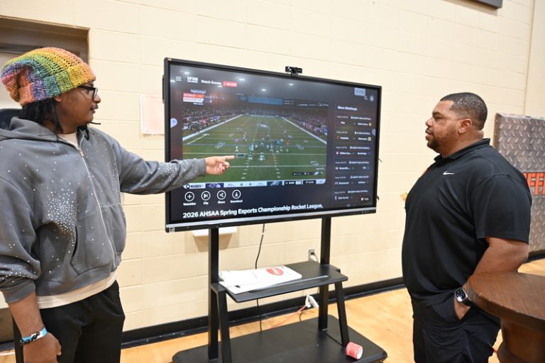 Under Coach Justin Hackett, Carlos Huffman Jr. has enjoyed success in esports. (Birmingham City Schools)