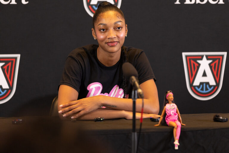 Photo Gallery: “Barbie Night” featuring Angel Reese and the Atlanta Dream
