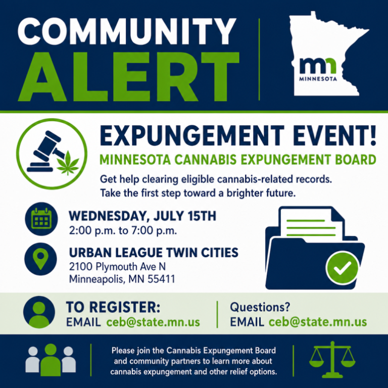 Get Help Clearing Cannabis-Related Records Through State Expungement Event