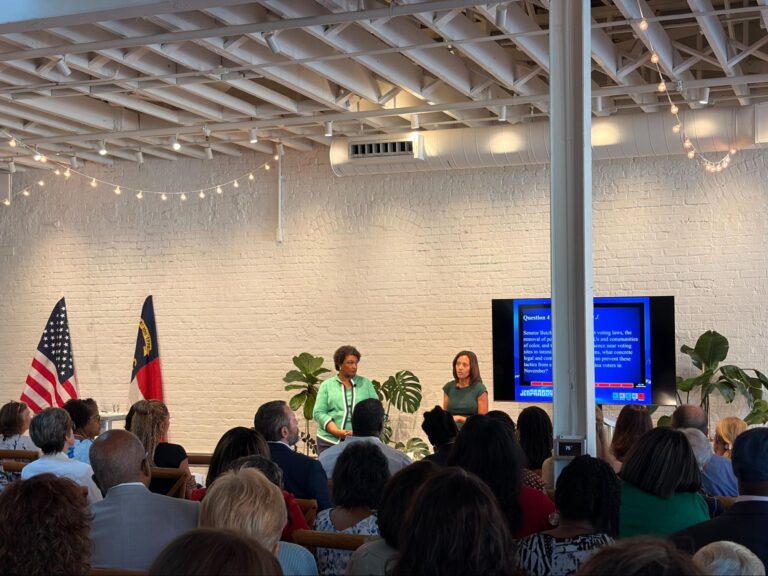 Standing Room Only in Raleigh with Leader Sydney Batch and Stacey Abrams