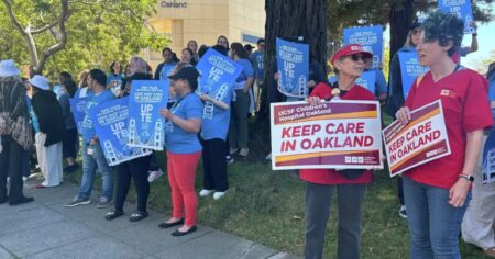 Oakland Children’s Hospital Workers and Patients Rally for Pediatric Medical Care
