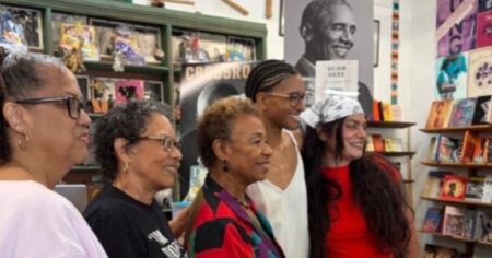 Oakland Mayor Reads to Children at Bookout Block Party at Marcus Books Store
