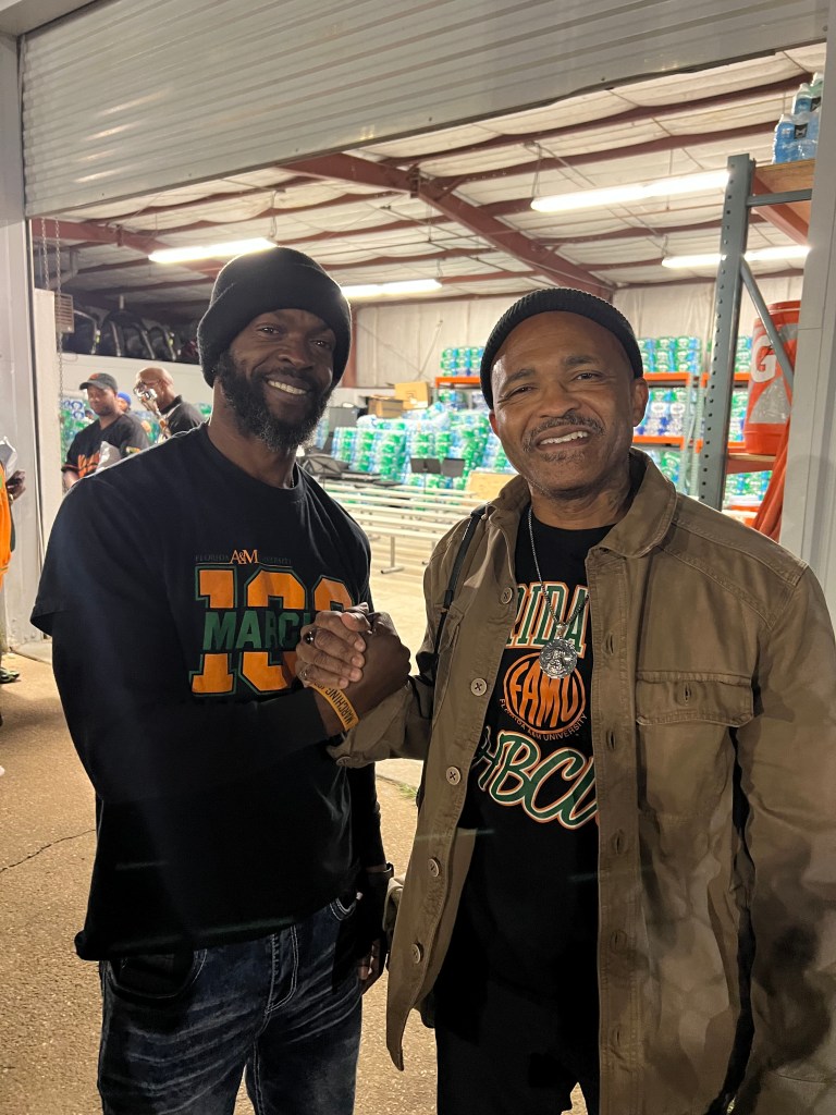 FAMU graduates and Marching 100 Alumni Fabron Pittman and Oscar Peoples